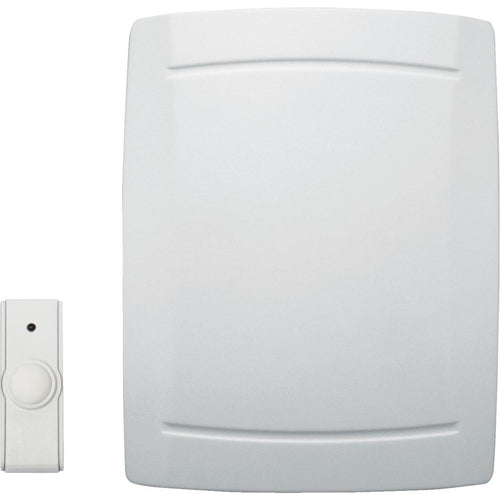 IQ America Step-Up Battery Operated Off-White Wireless Door Chime