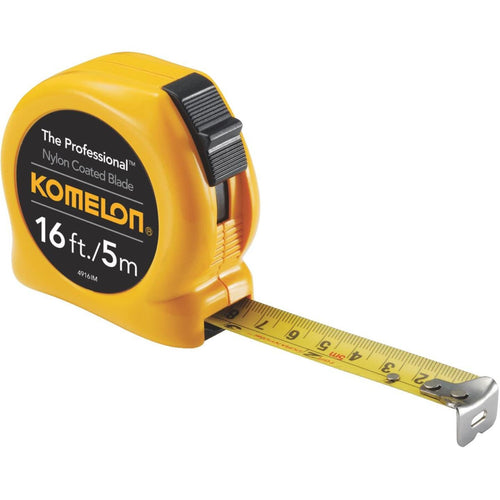 Komelon The Professional 5m/16 Ft. Metric/SAE Tape Measure