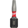 Milwaukee Shockwave #1 Square Recess 1 In. Insert Impact Screwdriver Bit