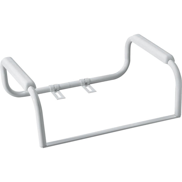 Moen 8 In. White Toilet Safety Bar