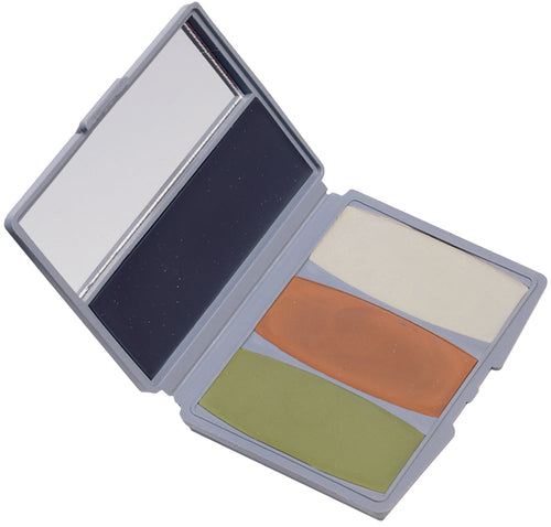 Hunters Specialties 00264 Camo Compac Woodland Makeup Kit Black/Brown/Green/Sand