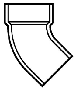 Lasco Fittings 4 DWV 1/8 Bend Street H x SP