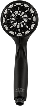 SHOWER HANDHELD 6 POS BLACK MATTE