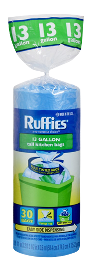 Ruffies Sort & Recycle Bags 13 Gallon
