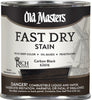 Old Masters 62616 1/2 Pint Rich Tone Fast Dry Stain Carbon Black