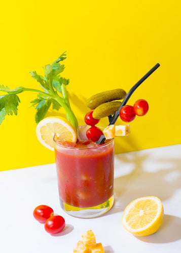 Nod Products Bent Steel Straws with Garnish Picks