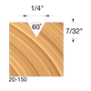 Freud 1/4 60° V Grooving Bit