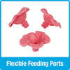 Nature's Way Bird Products Charming Peony Decorative Glass Hummingbird Feeder