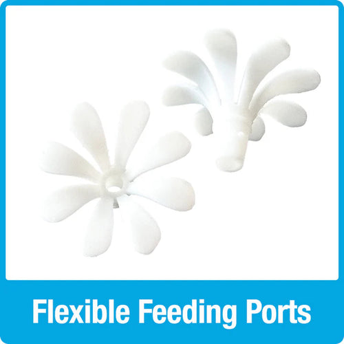 Nature's Way Bird Products Ribbed Rose Gravity Hummingbird Feeder