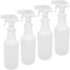 SupplyAid 32 Oz. HD Leak-Proof Plastic Spray Bottles (4 Pack)