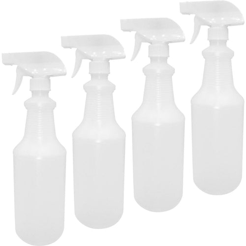 SupplyAid 32 Oz. HD Leak-Proof Plastic Spray Bottles (4 Pack)