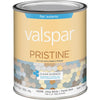 Valspar Pristine 100% Acrylic Paint & Primer Flat Exterior House Paint, Ultra White/Pastel Base, 1 Qt.