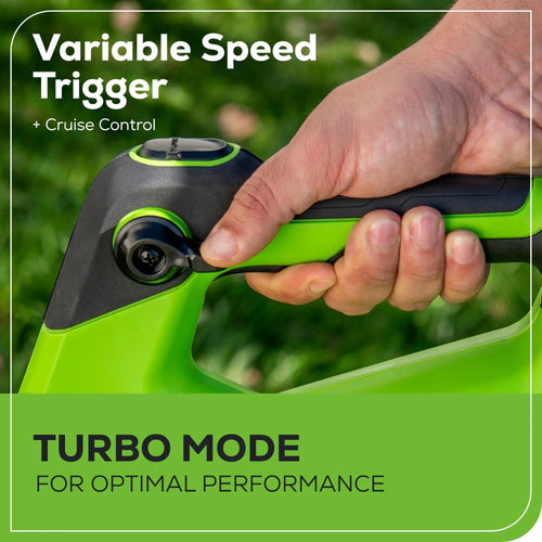 Greenworks (2x24V) 585 CFM Cordless Battery Leaf Blower w/ (2) 4.0 Ah USB Batteries & Dual Port Charger