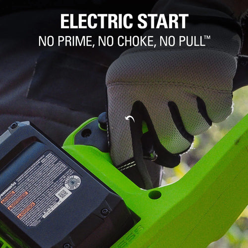 Greenworks 48V (2x24V) Cordless Battery Chainsaw w/ Two (2) 4.0Ah USB Batteries & Dual Port Charger