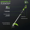 Greenworks 48V (2x24V) Cordless Battery String Trimmer (Attachment Capable) w/ (2) 4.0Ah USB Batteries & Dual Port Charger