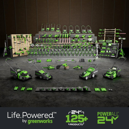 Greenworks 48V (2x24V) Cordless Battery String Trimmer (Attachment Capable) w/ (2) 4.0Ah USB Batteries & Dual Port Charger