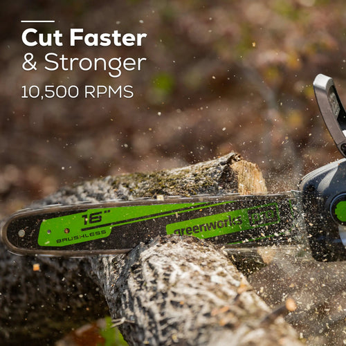 Greenworks 80V 2.0kW Cordless Battery Chainsaw (Tool Only)