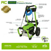 Greenworks 2300 PSI 1.2-GPM Cold Water Electric Pressure Washer