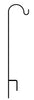 American GardenWorks Short Single Shepherd Hook