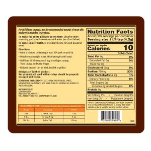 LEM Products Backwoods® Bratwurst Fresh Sausage Seasoning