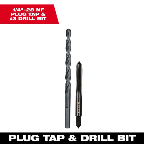 Milwaukee Straight Flute Plug Tap & Drill Bit
