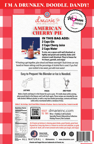 D'Marie American Cherry Pie Craft Cocktail Slush Mix
