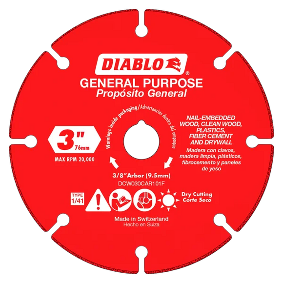 Diablo Carbide Grit Multi-Material Cut-Off Disc