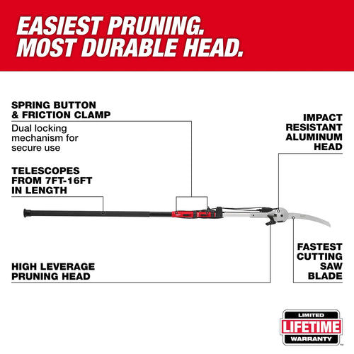 Milwaukee 16' Pole Saw & Pruner