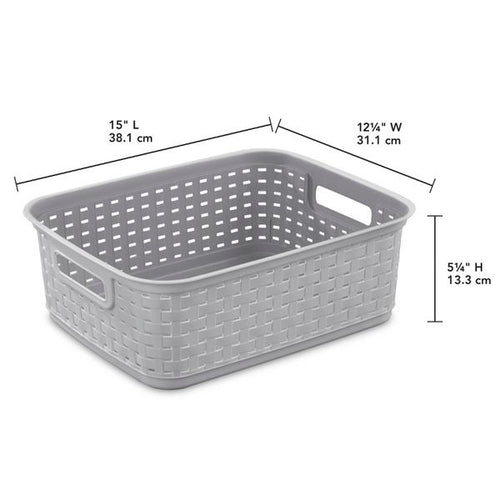 Sterilite Short Weave Basket