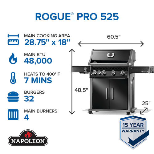 Napoleon Rogue® PRO 525 SIB with Infrared Side Burner