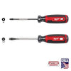 Milwaukee 2 PC. 4 Cushion Grip Screwdriver Set (USA)