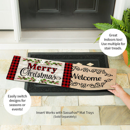 Evergreen Christmas Sentiments Sassafras Switch Mat