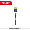 Milwaukee SHOCKWAVE™ Impact Duty 5/16 and 3/8 x 2-1/2 QUIK-CLEAR™ 2-in-1 Magnetic Nut Driver Bulk 25