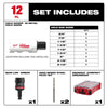 Milwaukee 12PC QUIK LOK™ Hole Dozer™ Bi-Metal Kit with PACKOUT™ Compact Organizer