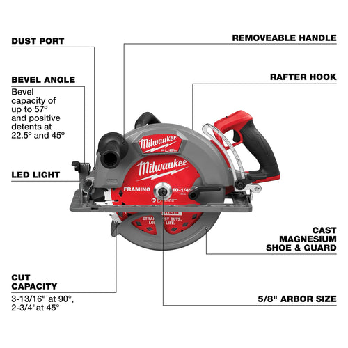 Milwaukee M18 FUEL™ 10-1/4 Rear Handle Circular Saw