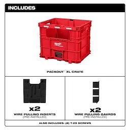 Milwaukee PACKOUT™ Wire Pulling XL Crate