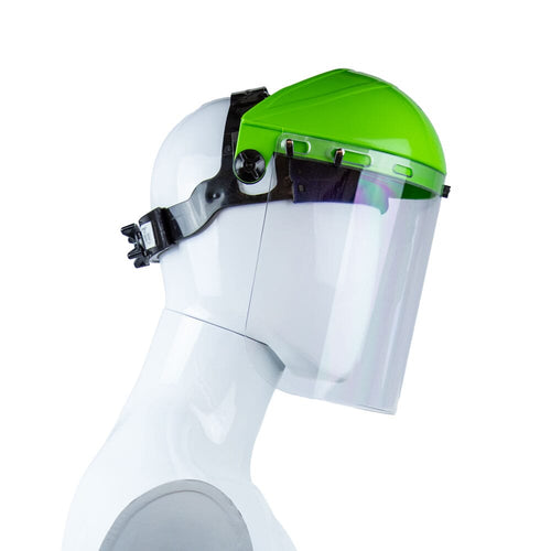 Forney Command PRO Grinding Shield Assembly with Ratchet Headgear Clear