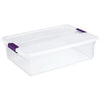 Clear View Latch Storage Box, 32-Qts.