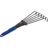 Best Garden 7 In. Steel Fan Hand Whisk Garden Rake (6-Tine)