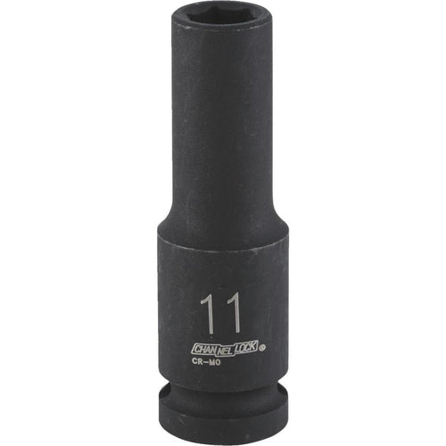 Channellock 1/2 In. Drive 11 mm 6-Point Deep Metric Impact Socket