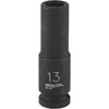Channellock 1/2 In. Drive 13 mm 6-Point Deep Metric Impact Socket