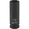 Channellock 1/2 In. Drive 18 mm 6-Point Deep Metric Impact Socket