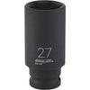 Channellock 1/2 In. Drive 27 mm 6-Point Deep Metric Impact Socket