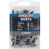 Channellock 1/8 In. Dia. x 1/8 In. Grip White Aluminum Multigrip POP Rivet (100-Pack)