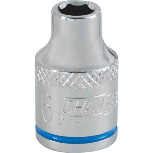 Channellock 3/8 In. Drive 6 mm 6-Point Shallow Metric Socket