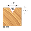 Freud 1/4 60° V Grooving Bit