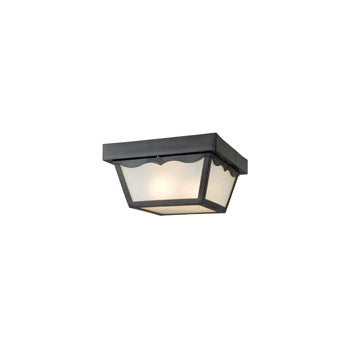 Hardware House 544916 Outdoor Ceiling Light Fixture, Black