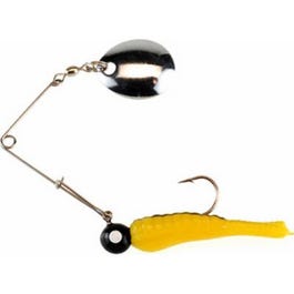 Beetle Spinner, Yellow Nickel/ Black Stripe, 1/4-oz.