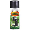 High-Heat Spray Paint, BBQ Flat Black, 12-oz.