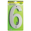 Address Number, Reflective Plastic, 6-In., 6